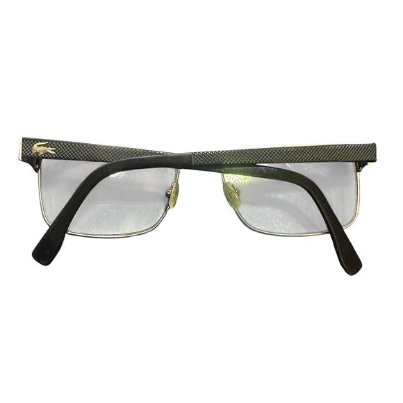 Lacoste L2198 Eyeglasses Black Semi Rim Rectangular 55-18-145 unisex main image 15